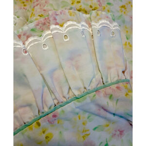 Westpoint Stevens Garden Estates Sarah Twin Sheet Set Pink Floral Eyelet Lace